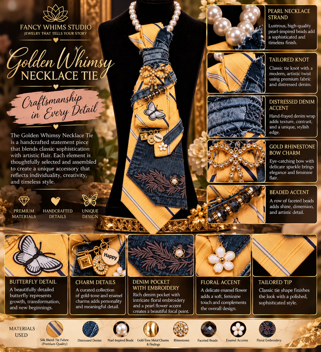 Golden Whimsy Necklace Tie
