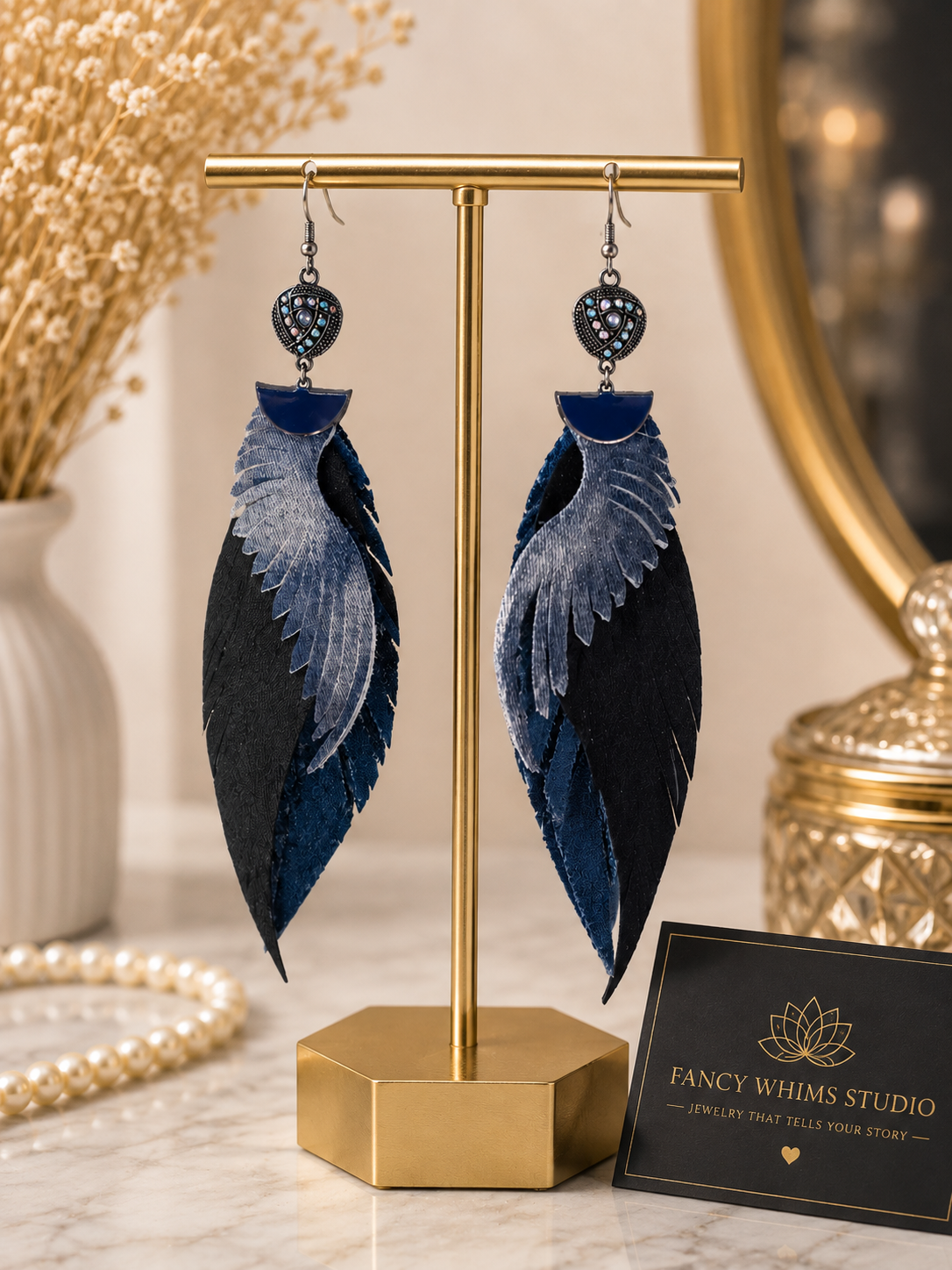 Royal Raven Earrings