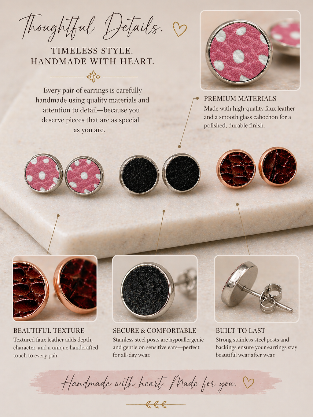 Sweet & Bold Stud Set