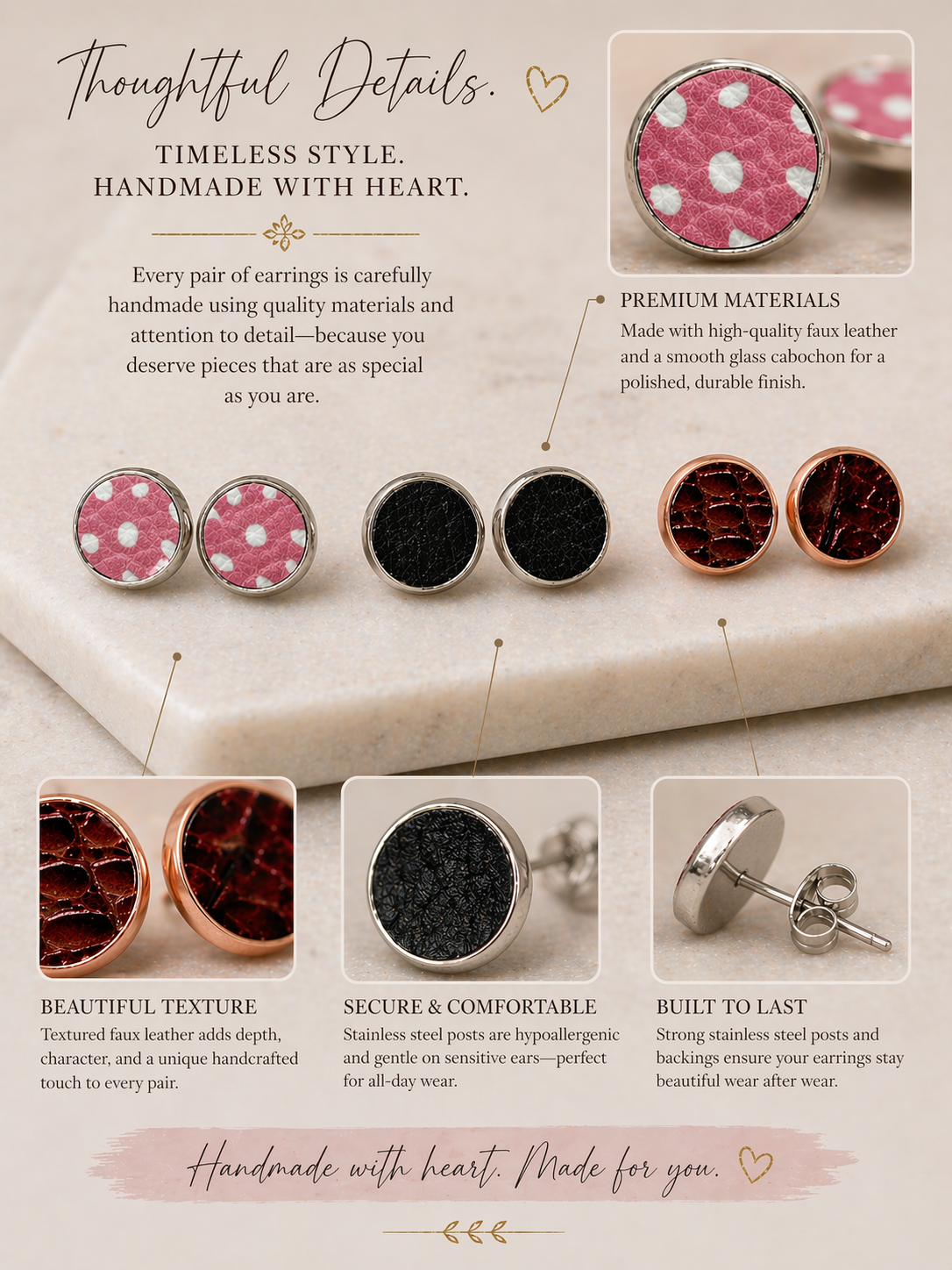 Sweet & Bold Stud Set