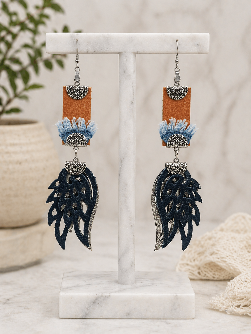 Indigo Terrain Earrings