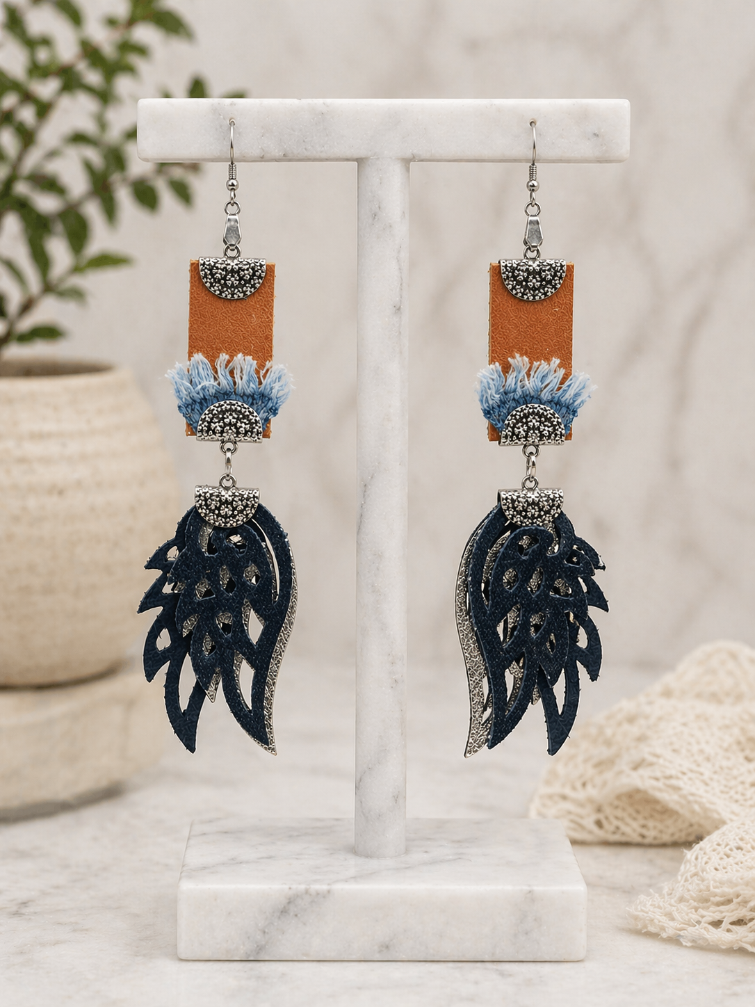 Indigo Terrain Earrings