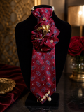 Satin Rose Necklace Tie