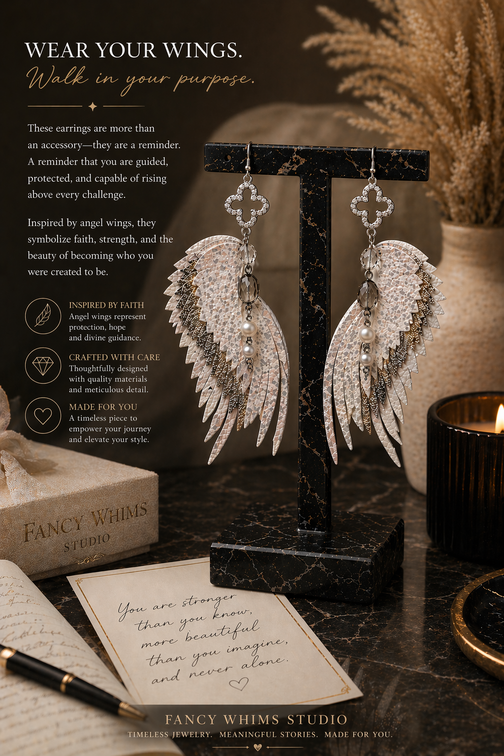 Guided Grace Wing Earrings
