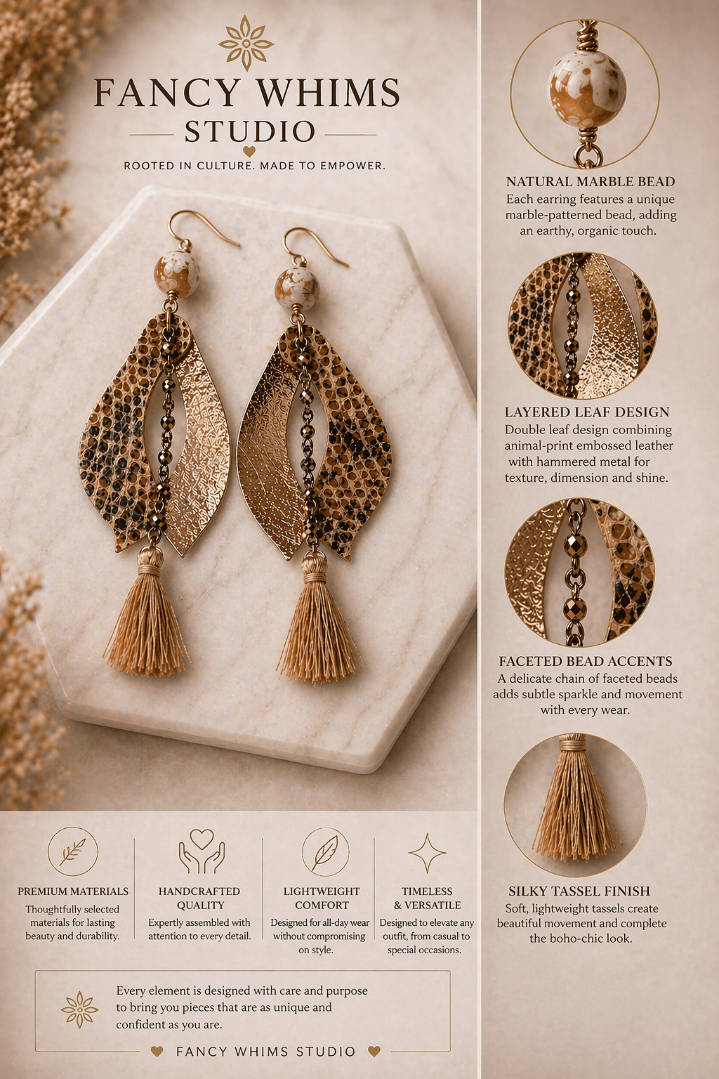 Golden Muse Earrings