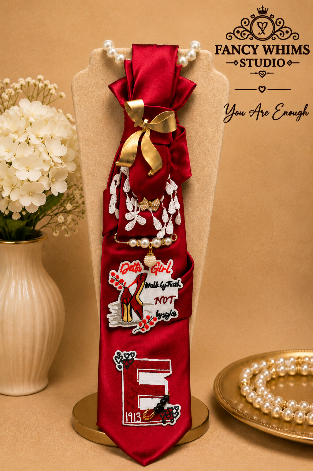 Ruby Reign Necklace Tie