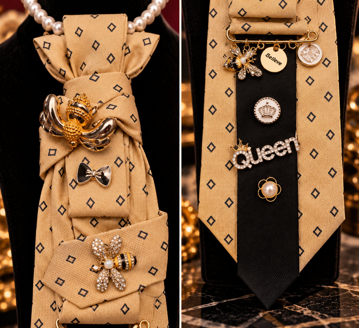 Queen Bee Necklace Tie