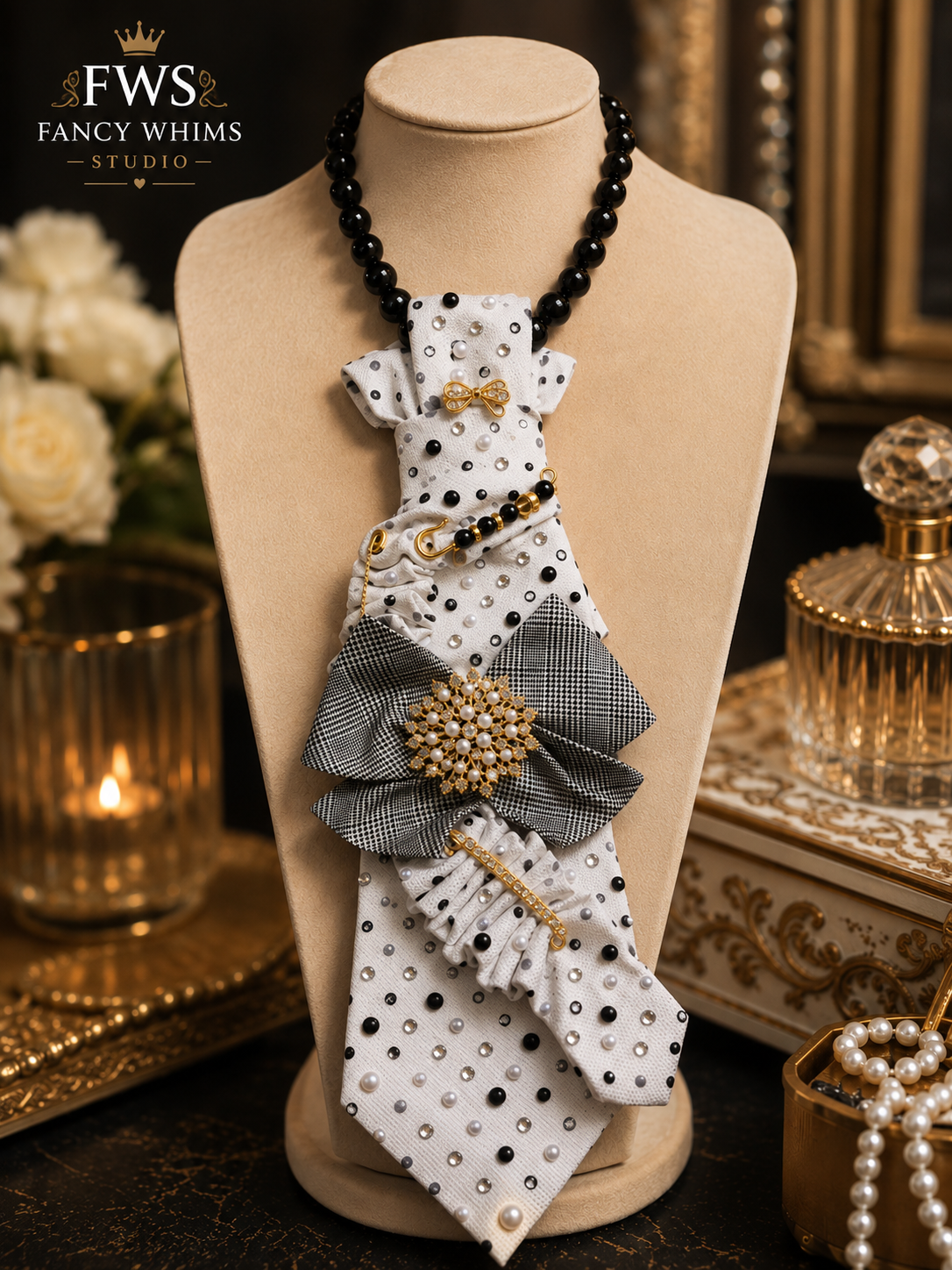 Silver Empress Necklace Tie