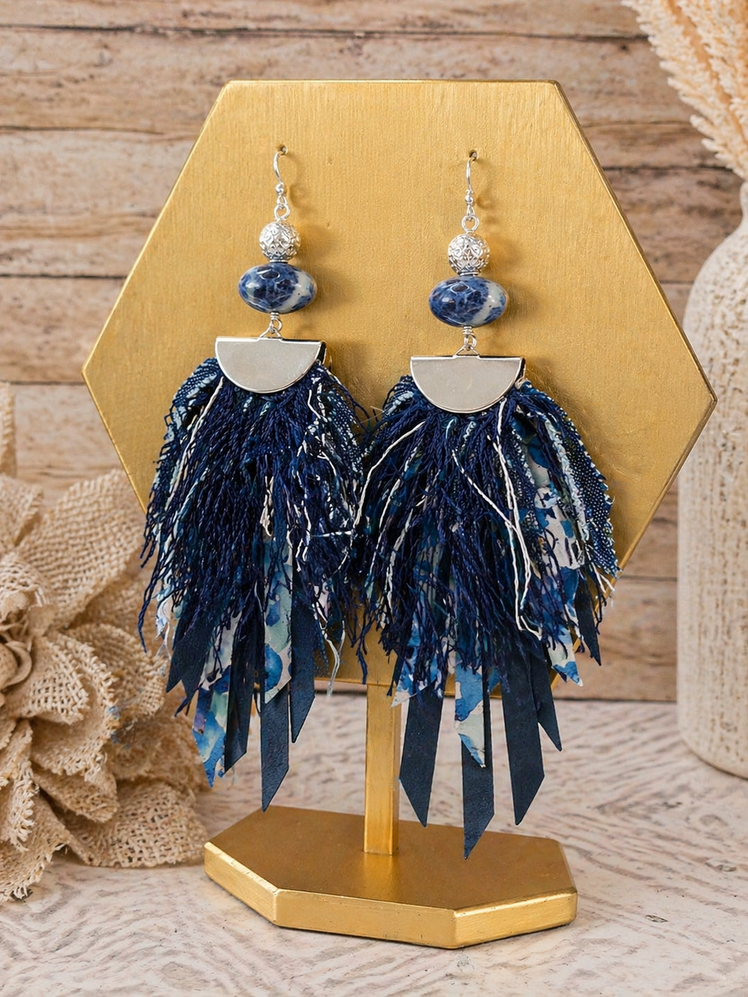 Midnight Muse Fringe Earrings