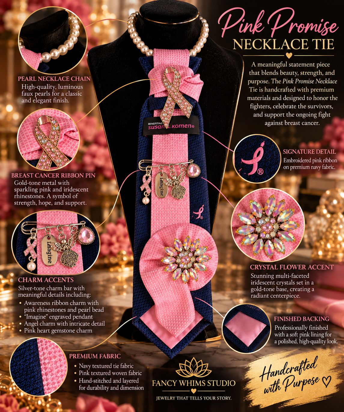Pink Promise Necklace Tie