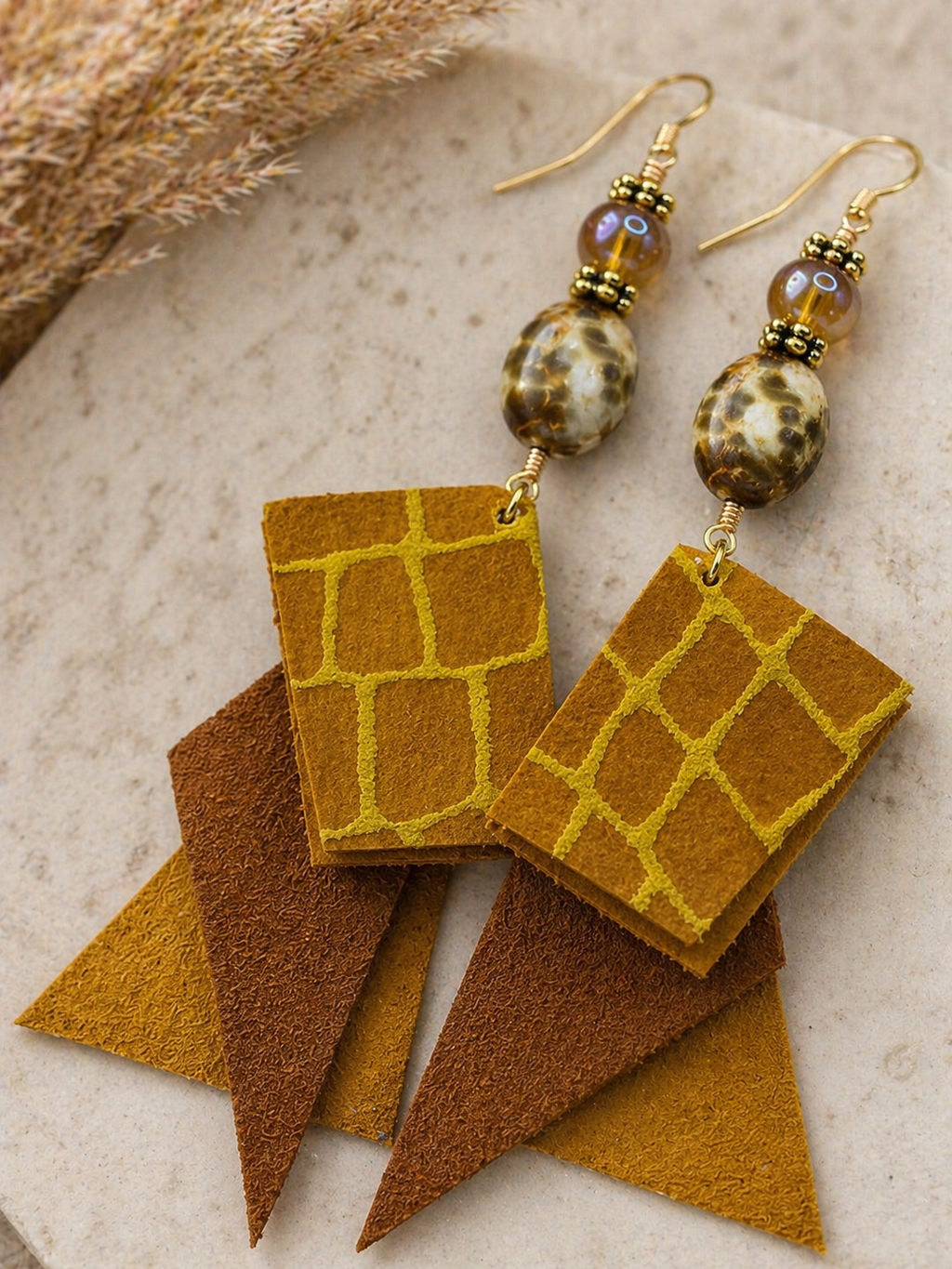 Amber Earth Earrings