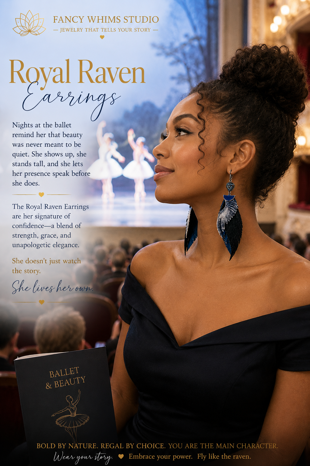 Royal Raven Earrings