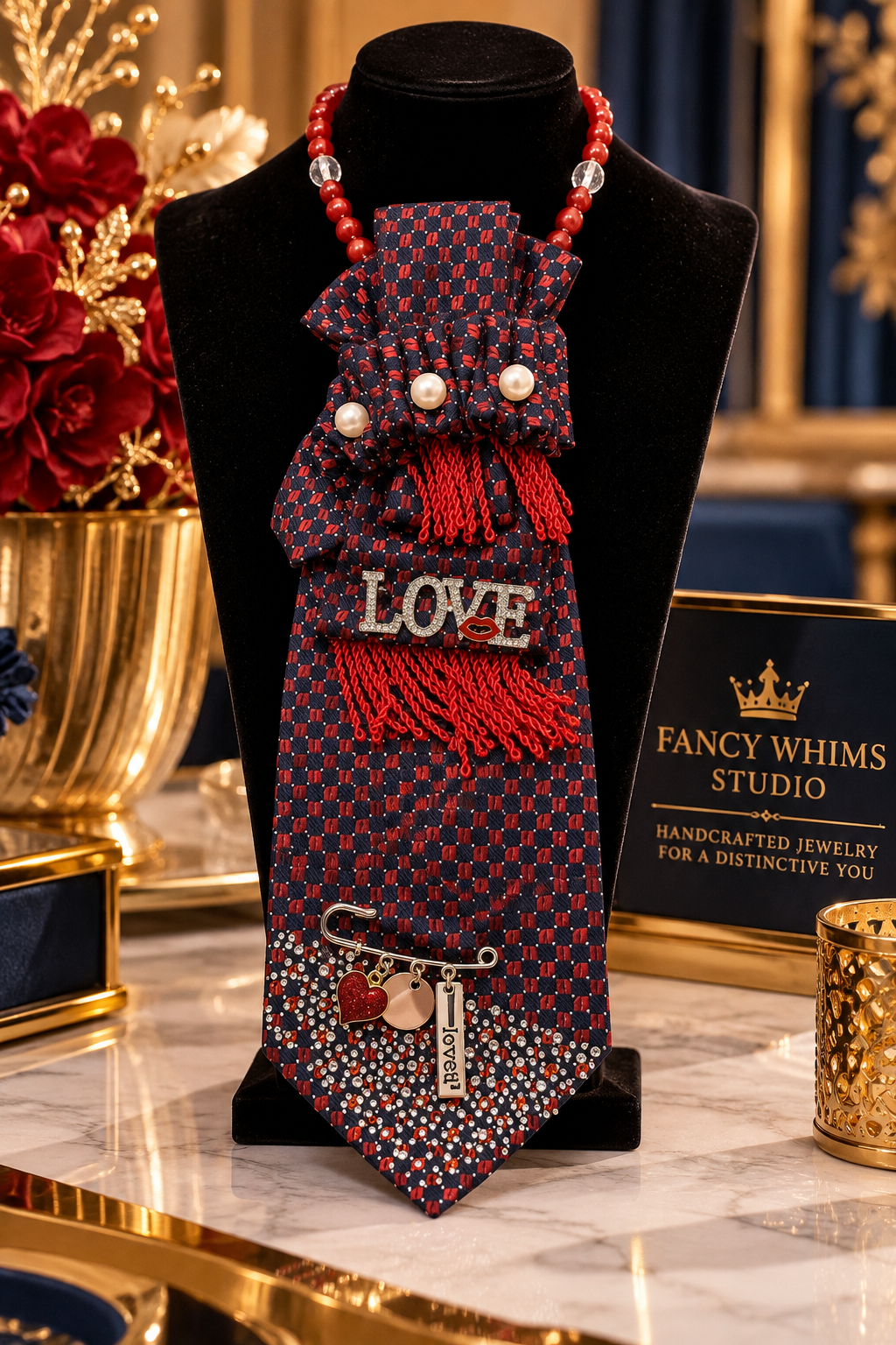 Midnight Romance Necklace Tie