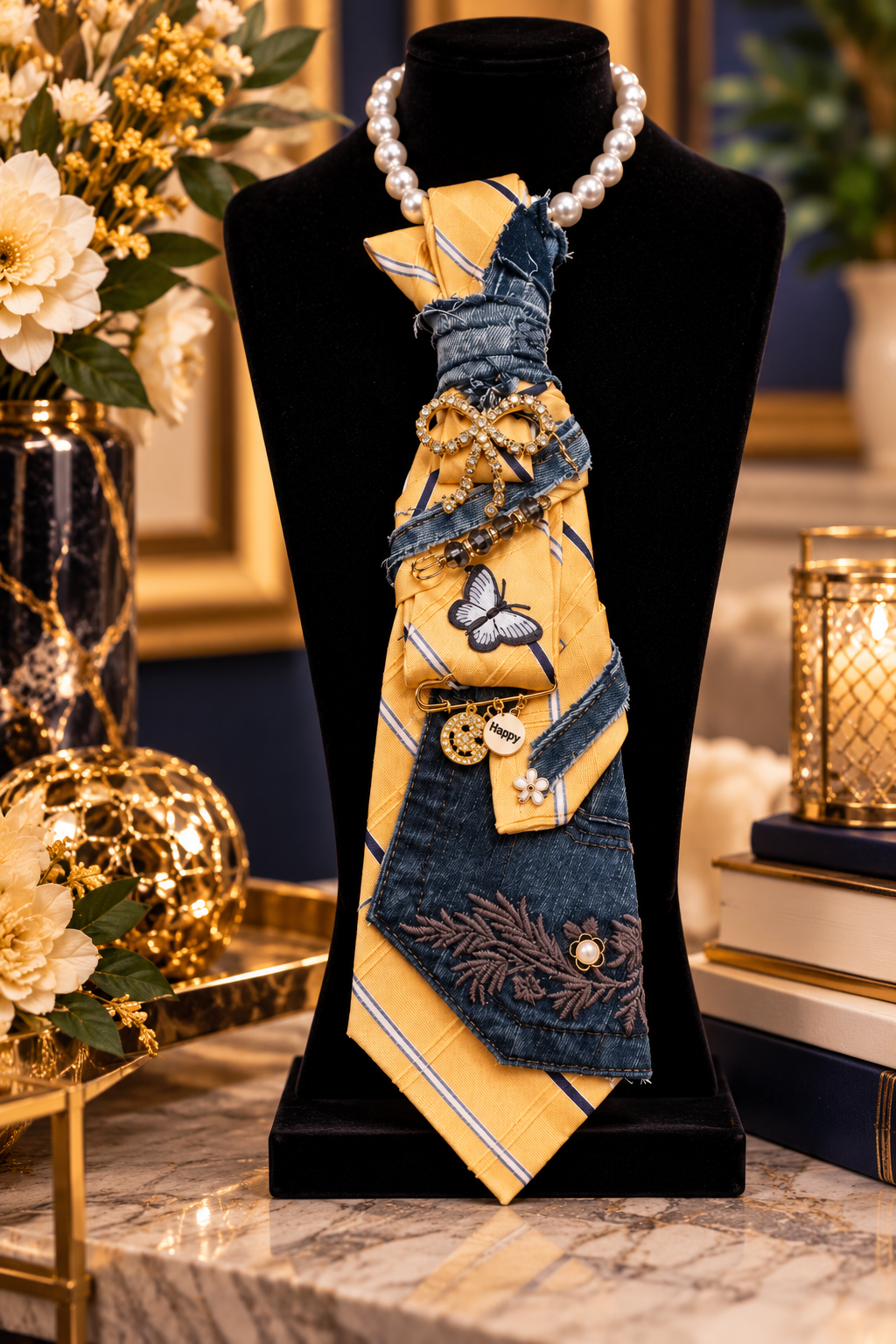 Golden Whimsy Necklace Tie