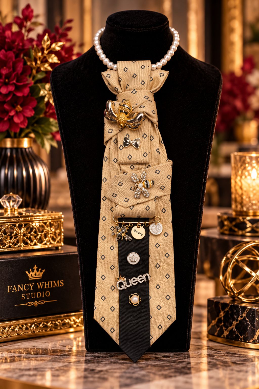 Queen Bee Necklace Tie