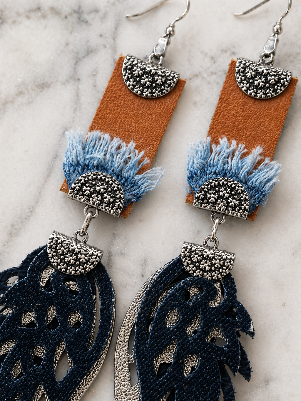 Indigo Terrain Earrings