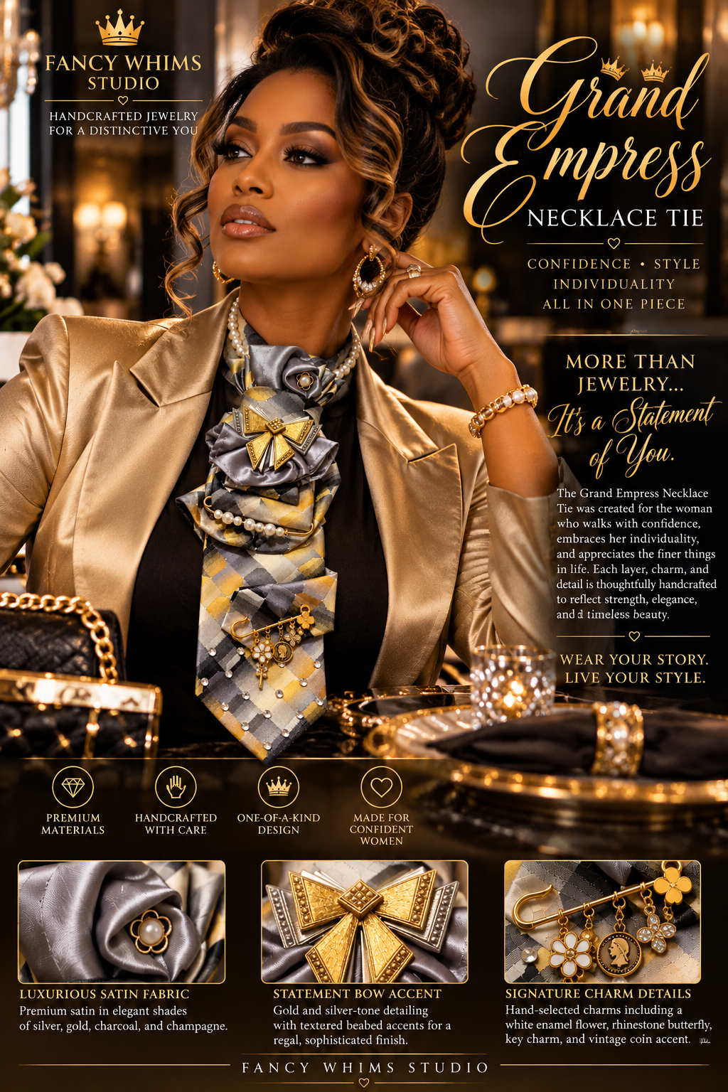 Grand Empress Necklace Tie