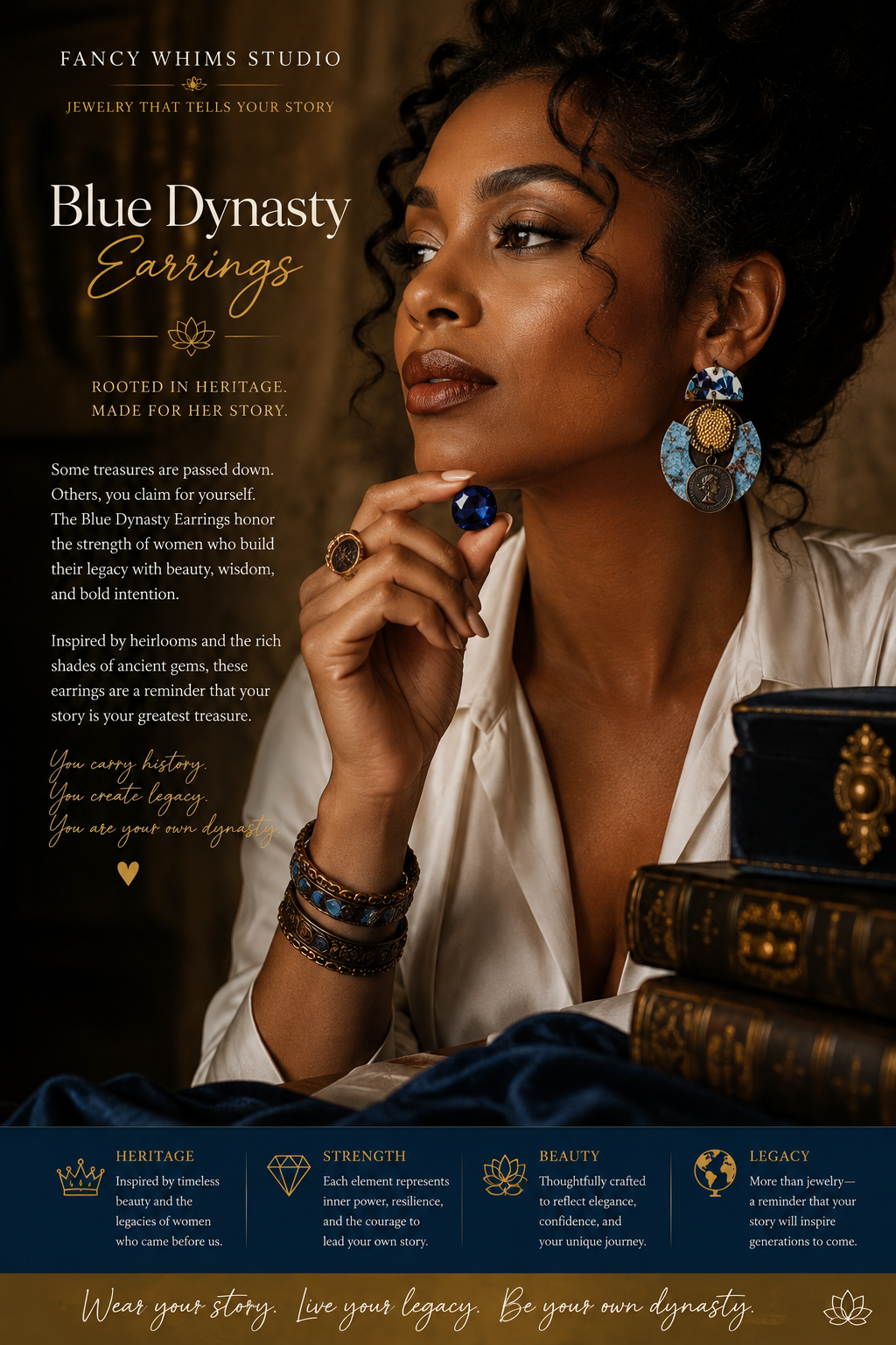 Blue Dynasty Earrings