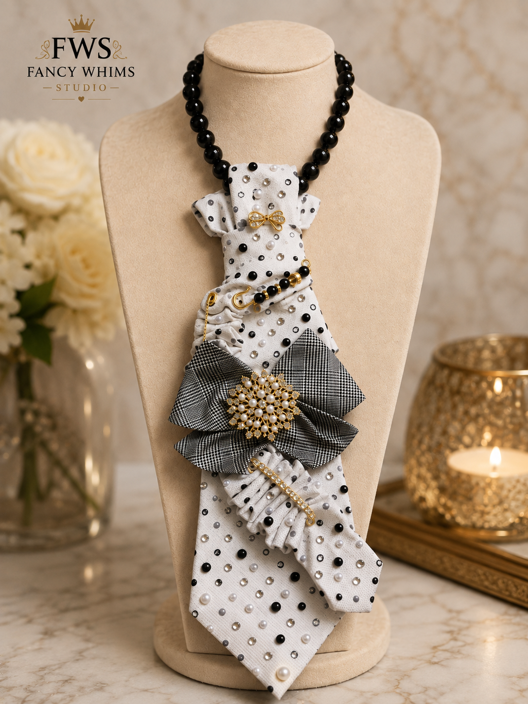 Silver Empress Necklace Tie