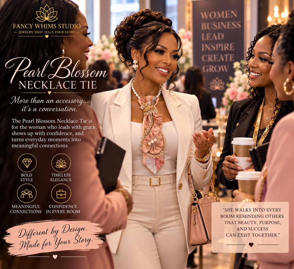 Pearl Blossom Necklace Tie