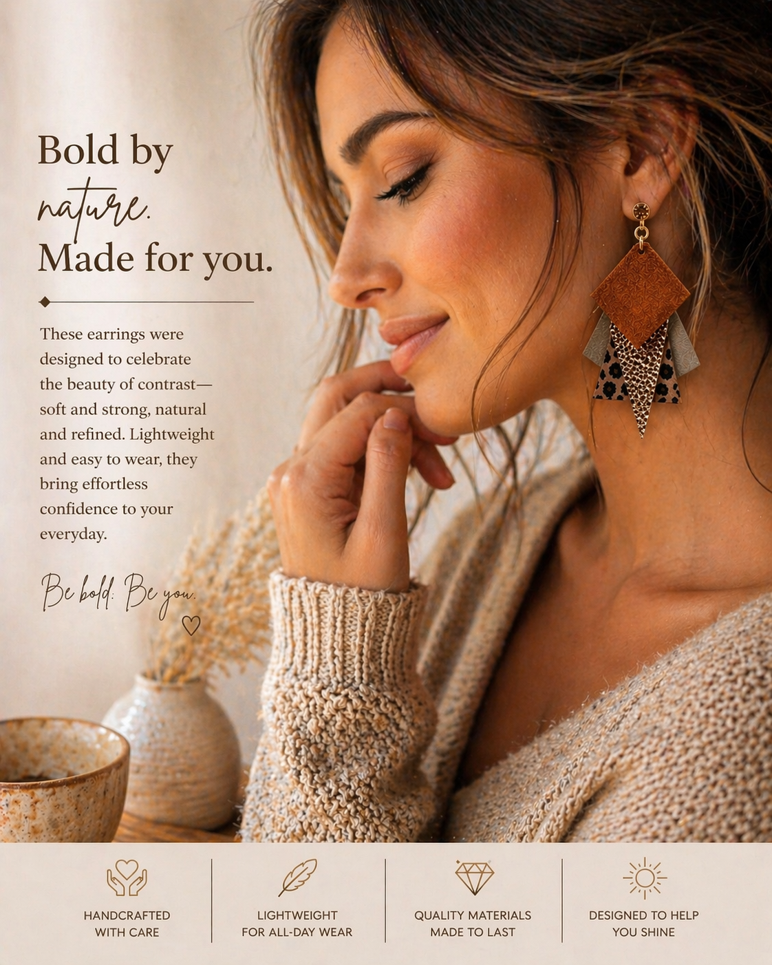 Golden Edge Earrings
