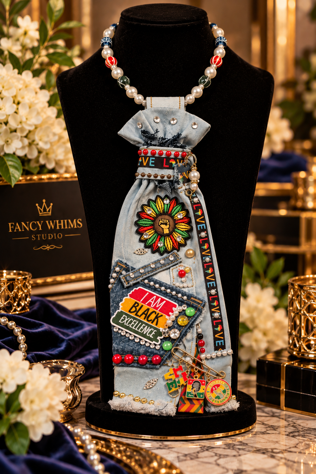 Black Excellence Necklace Tie