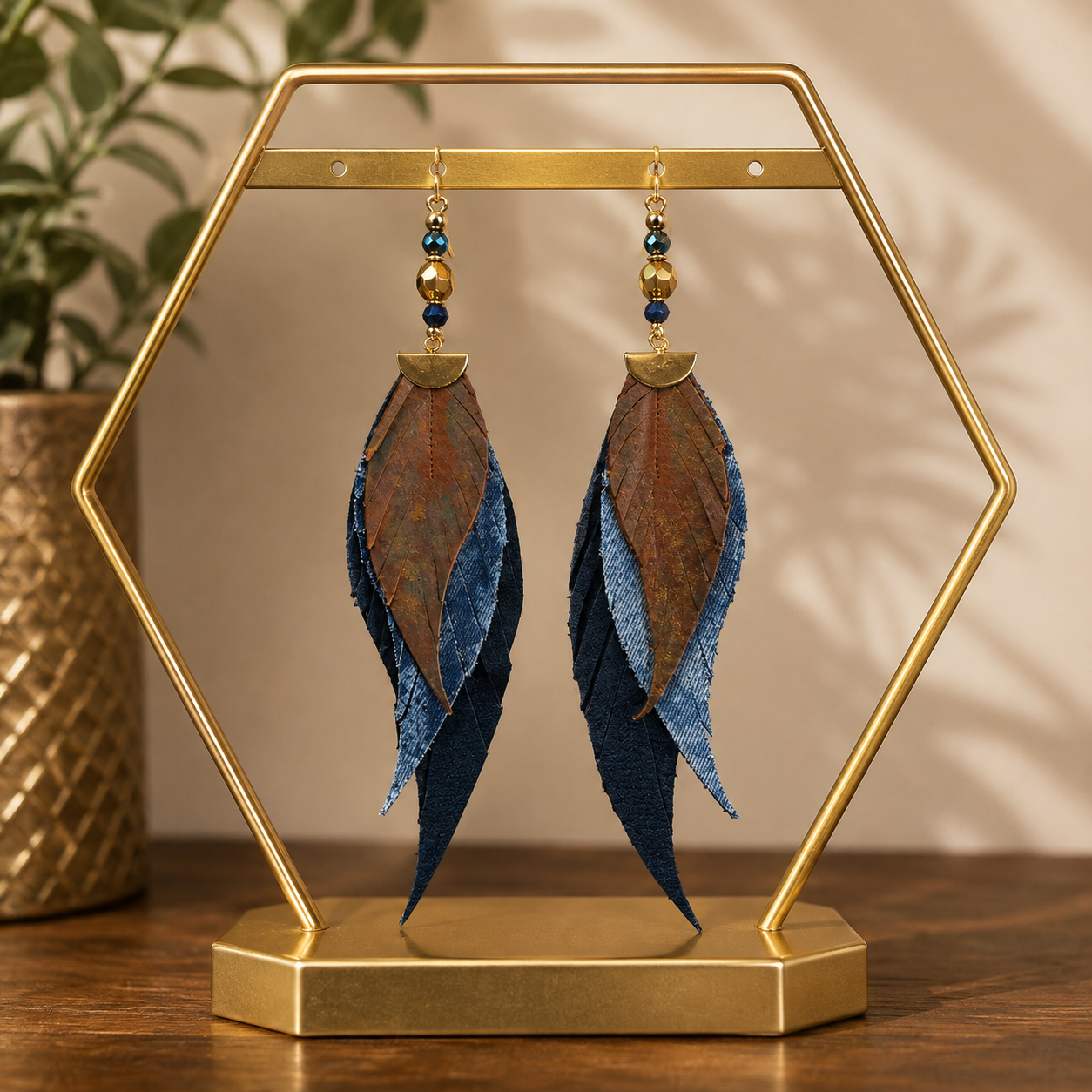 Bronze Treasure Earrings