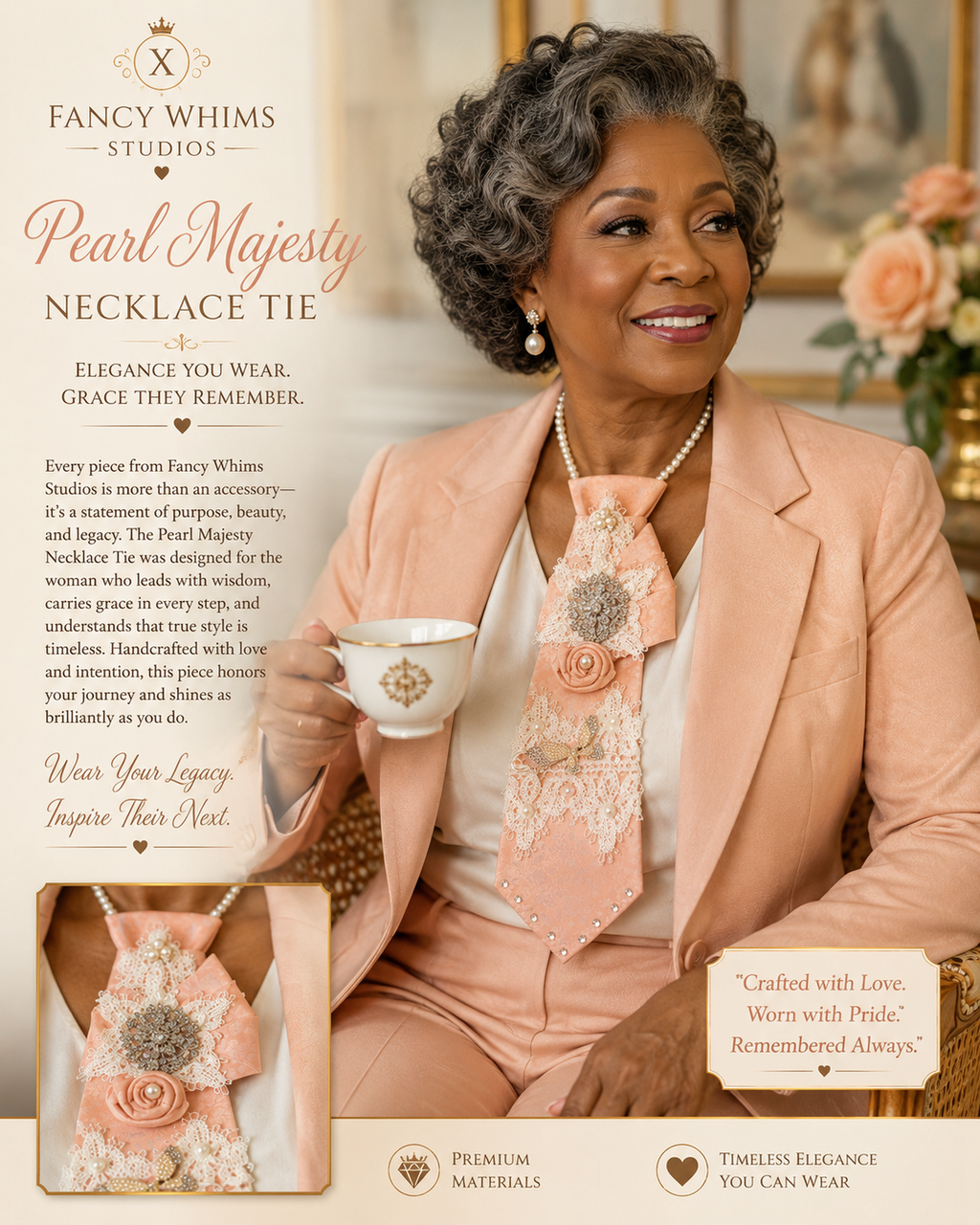 Pearl Majesty Necklace Tie