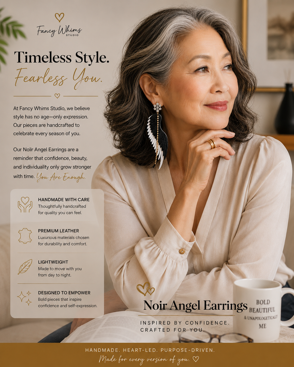 Noir Angel Earrings