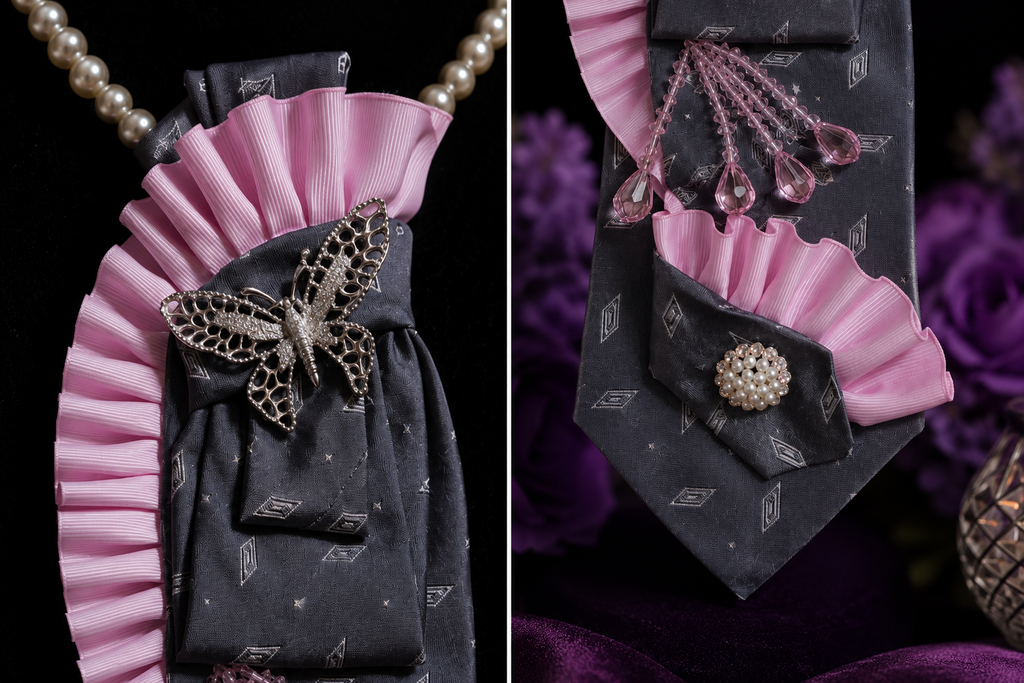 Petals and Pearls Necklace Tie