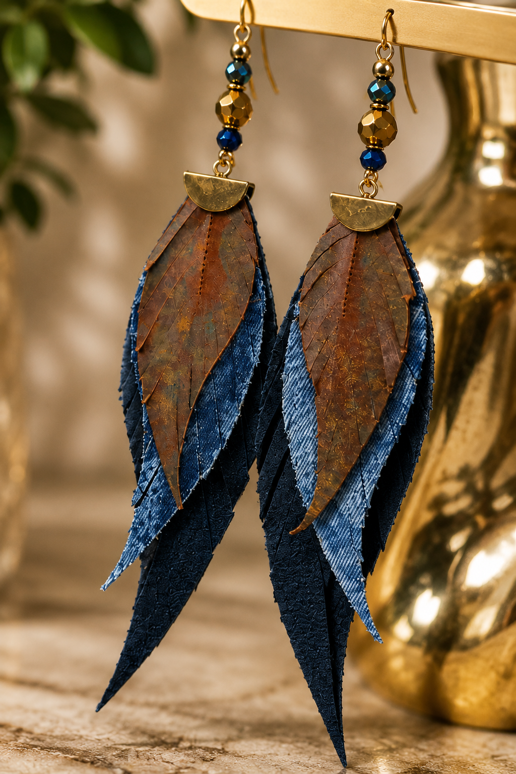 Bronze Treasure Earrings