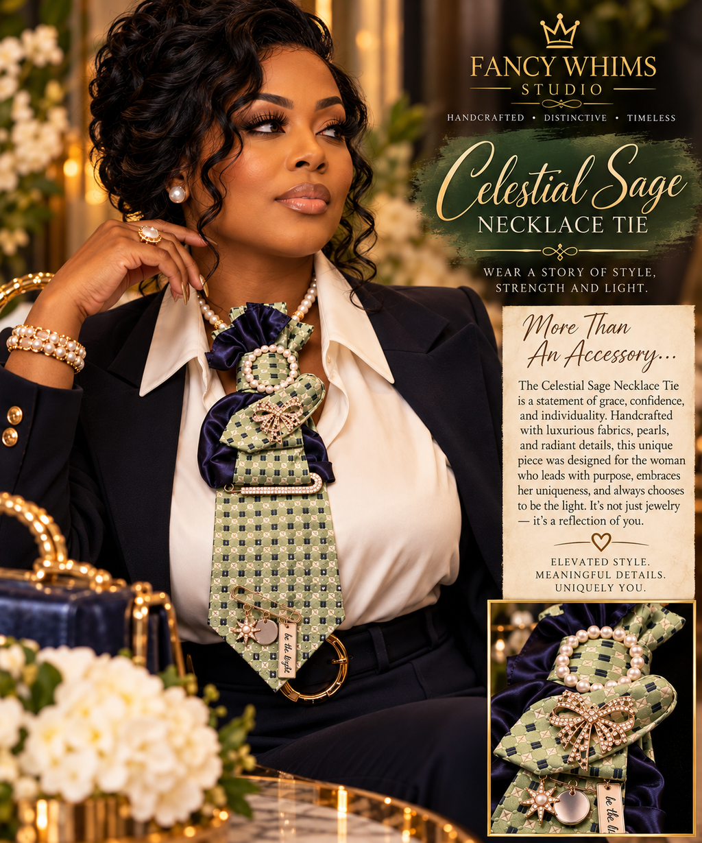Celestial Sage Necklace Tie