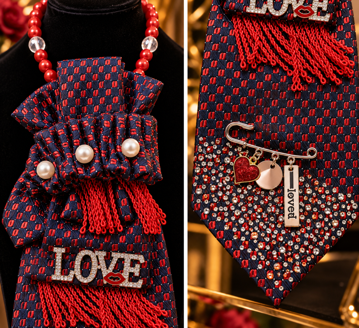 Midnight Romance Necklace Tie