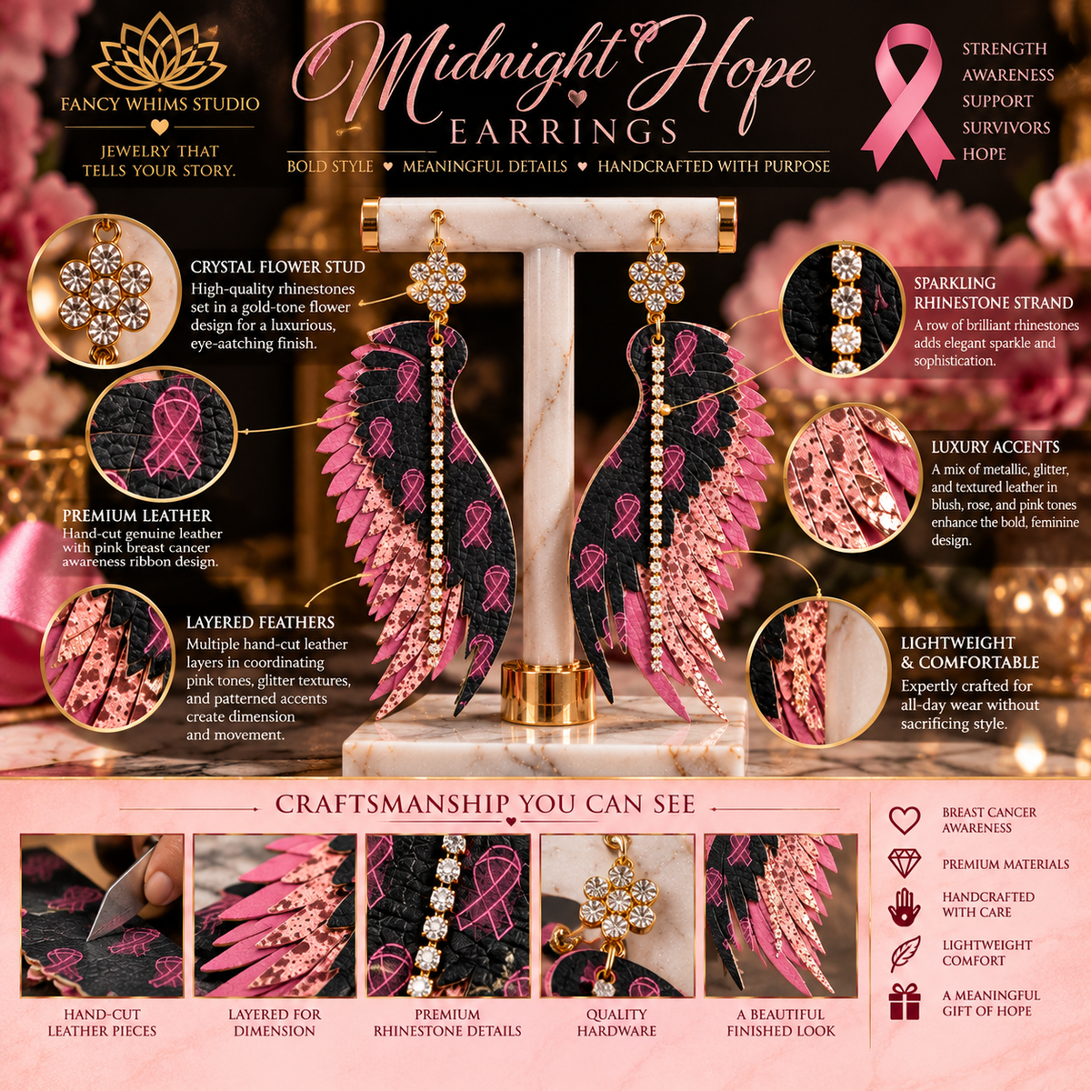Midnight Hope Earrings