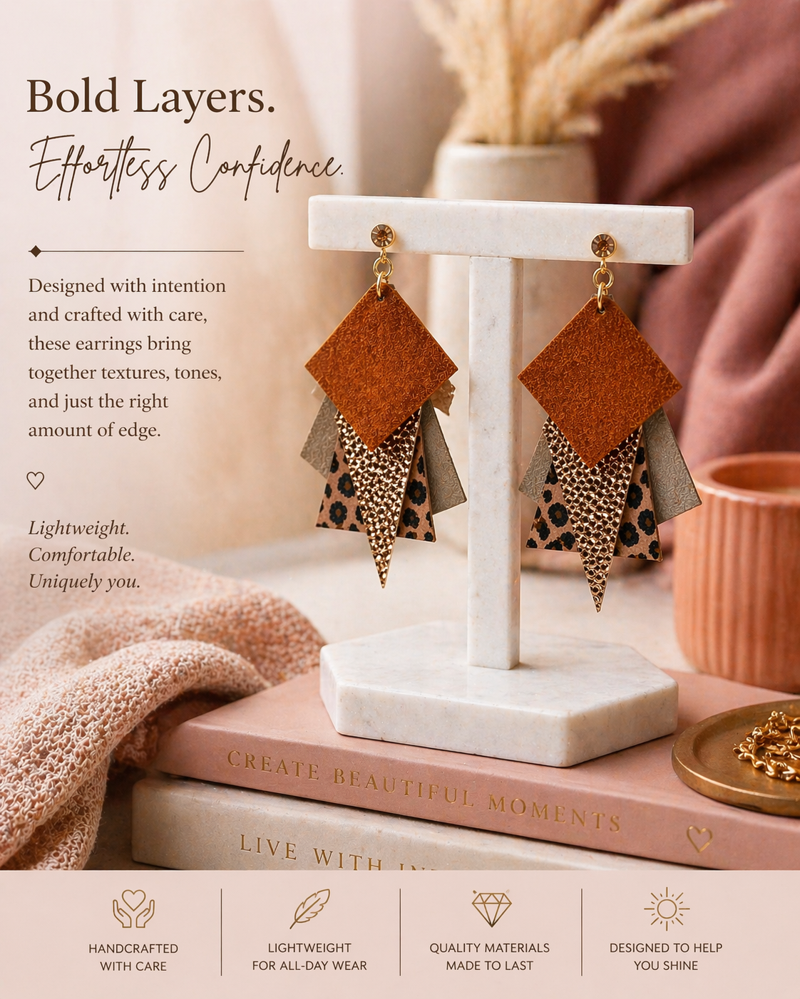 Golden Edge Earrings