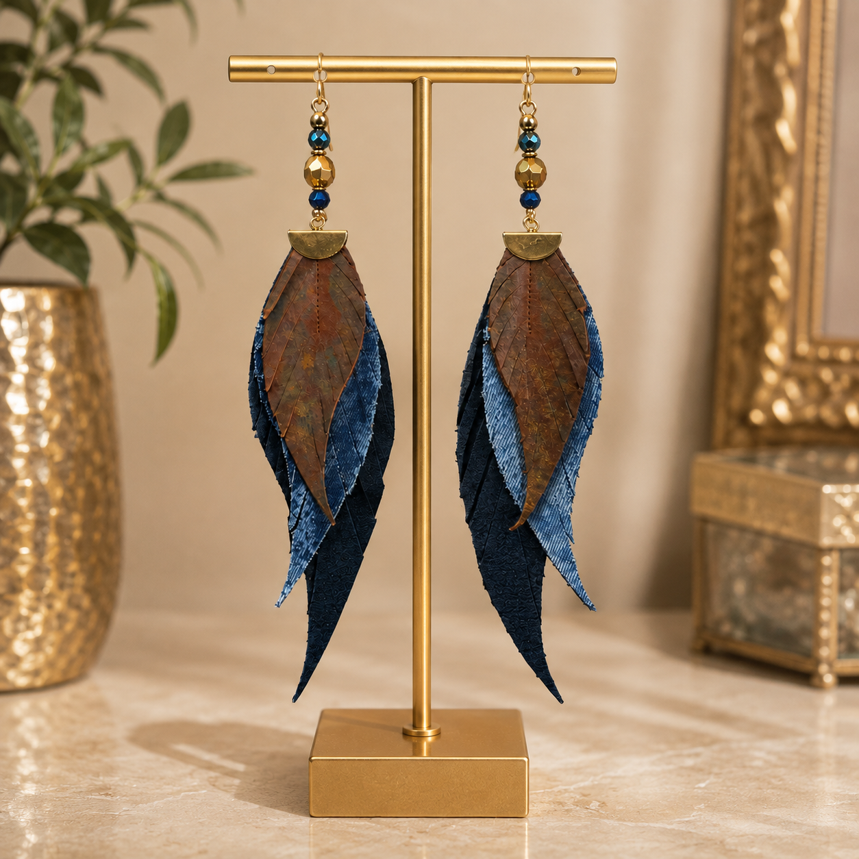 Bronze Treasure Earrings