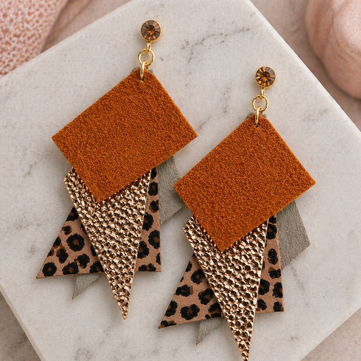Golden Edge Earrings