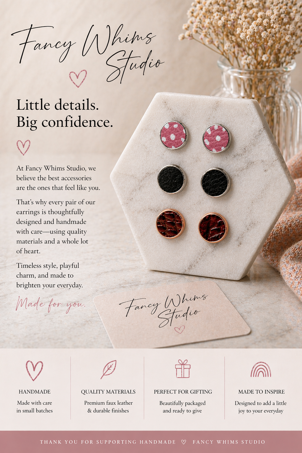 Sweet & Bold Stud Set