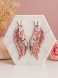 Rosé Garden Wing Earrings