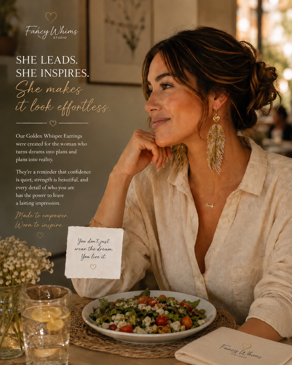 Golden Whisper Earrings