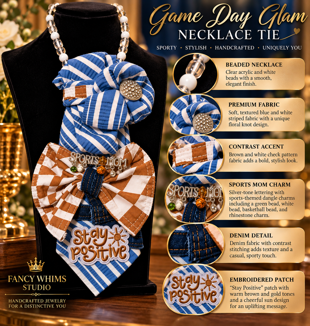Game Day Glam Necklace Tie