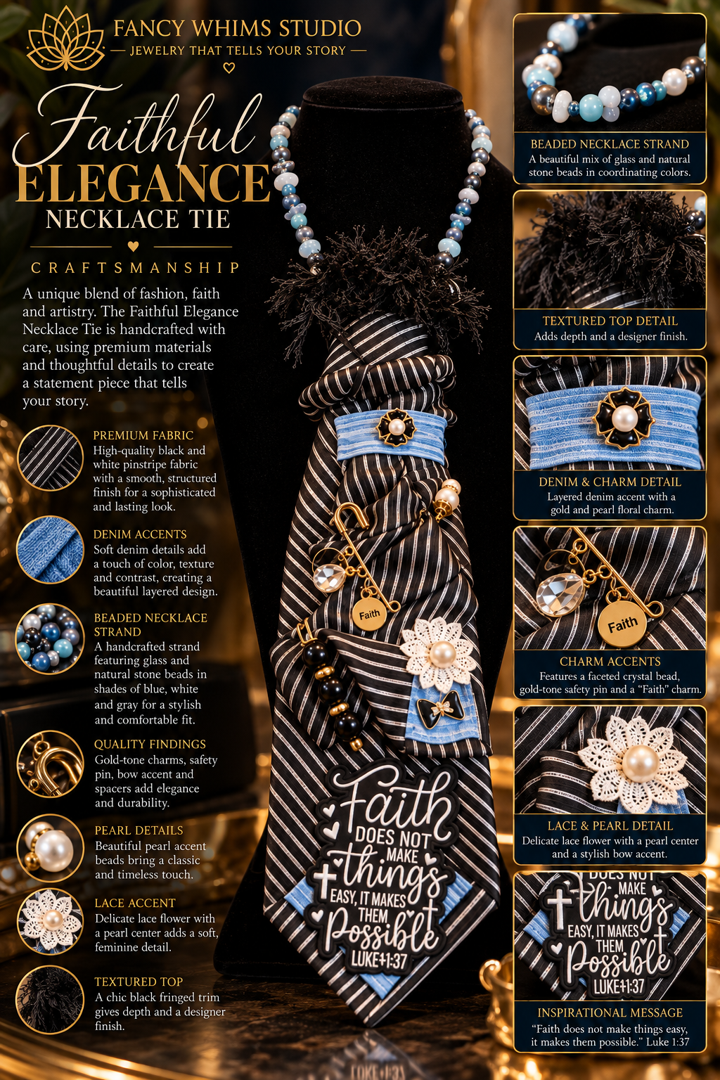 Faithful Elegance Necklace Tie