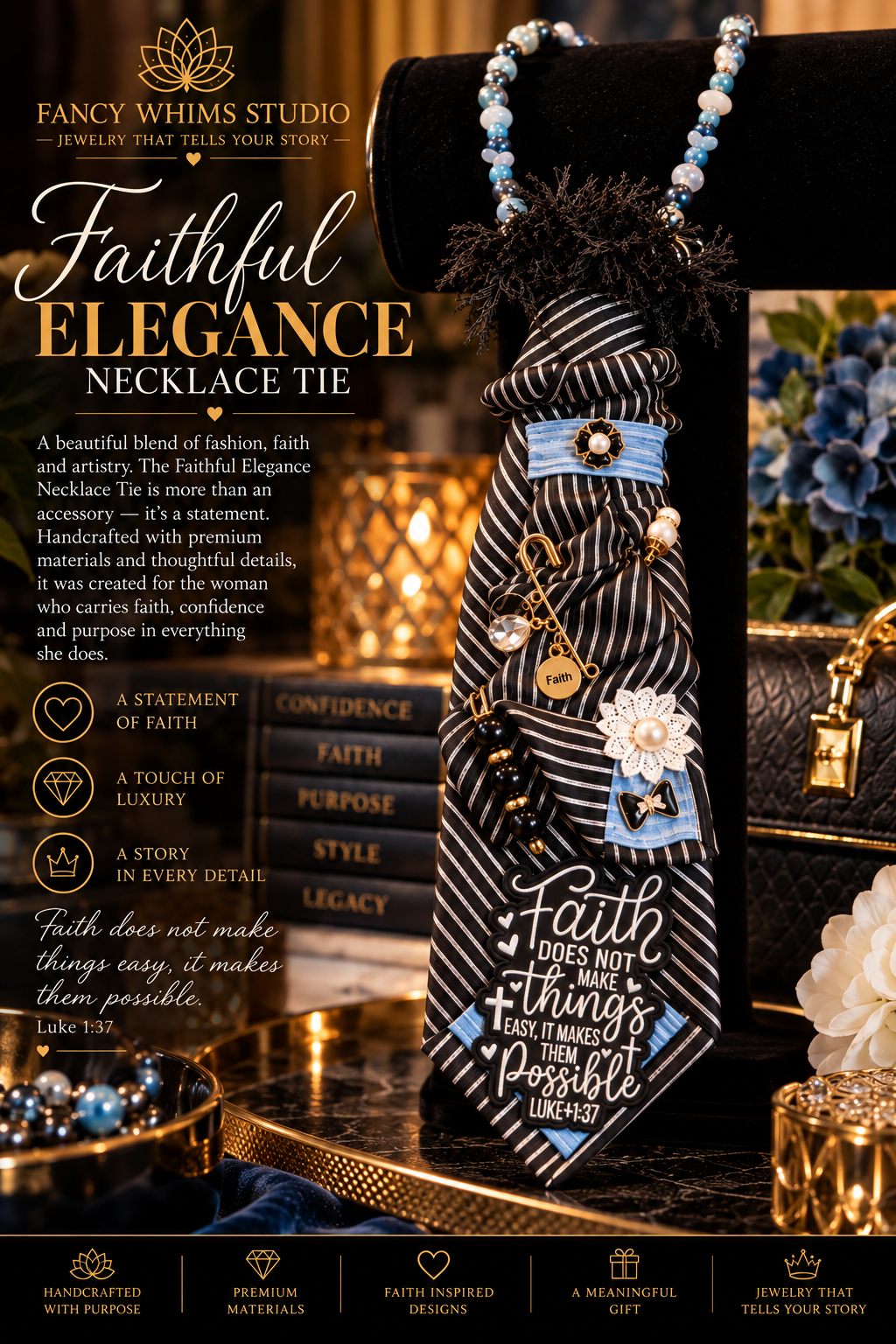 Faithful Elegance Necklace Tie